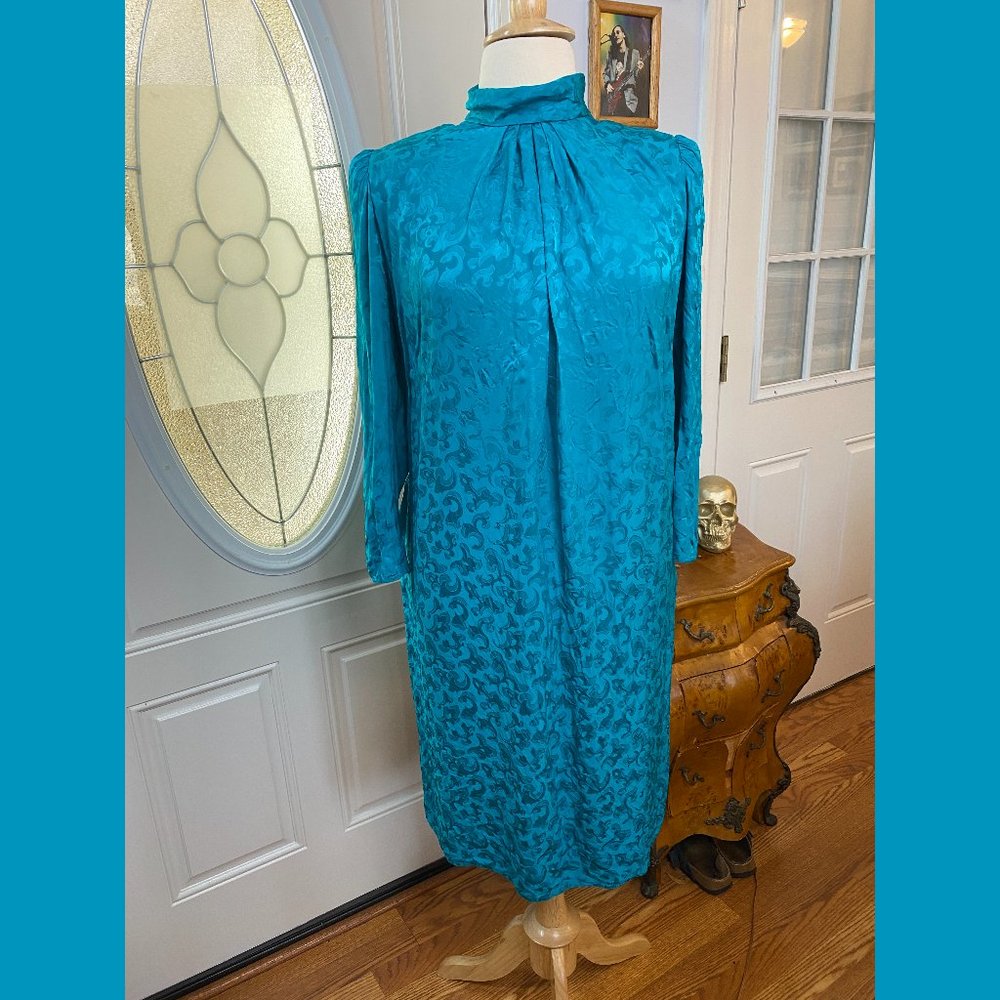 Vintage Silk Dress and Jacket Set